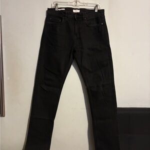 Reiss Black Slim Straight Jeans